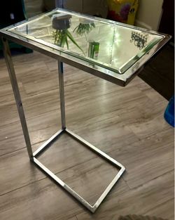 Mirrored side table