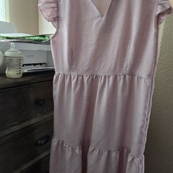 pink summer dress M