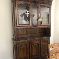 Antique French China Cabinet 