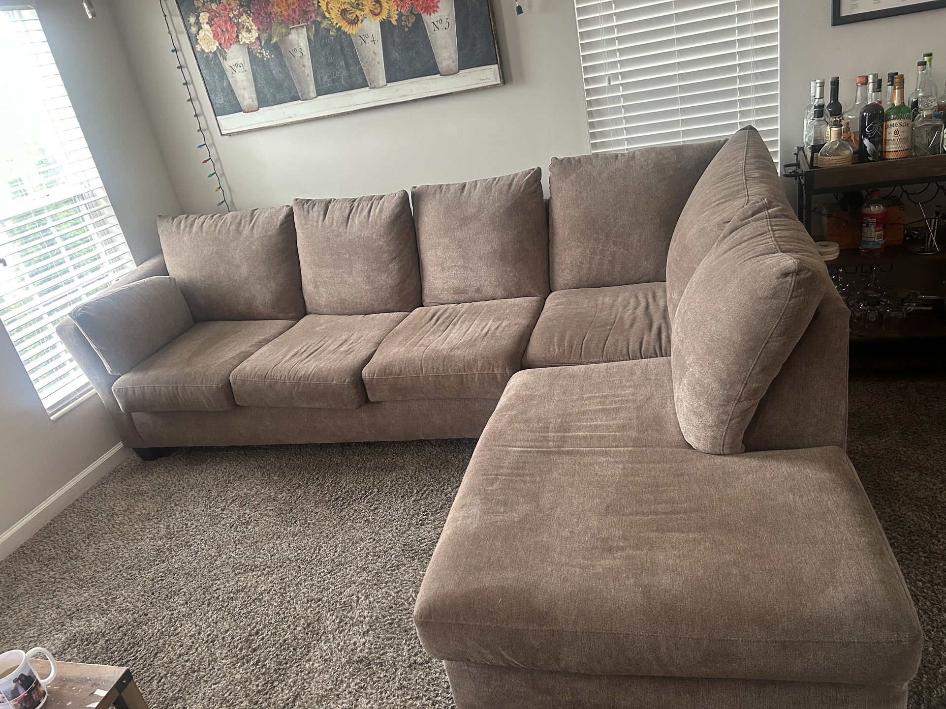 Brown Sectional
