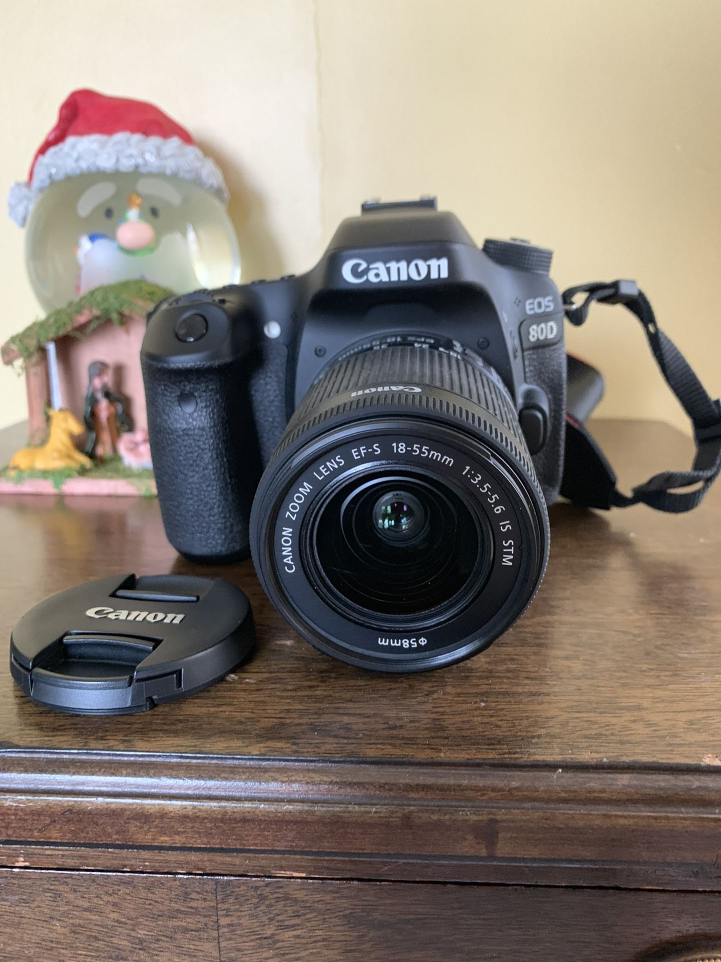 Canon 80D with Joby Tripod, Bag, Charger, Battery, 128g Memory Card