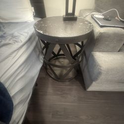 Metal End Table 