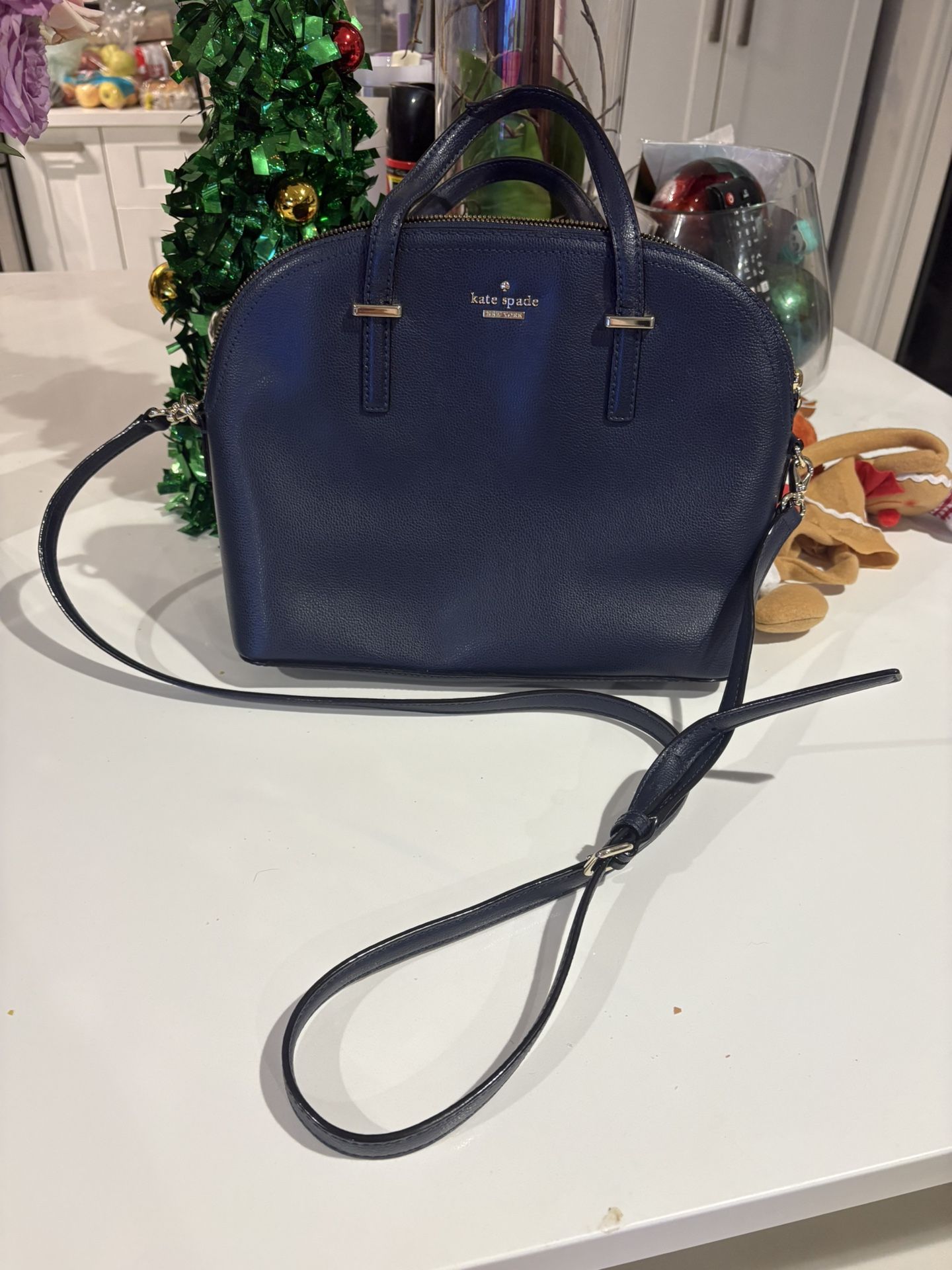 Kate Spade New York Crossbody Purse – Navy Blue (Like New!)