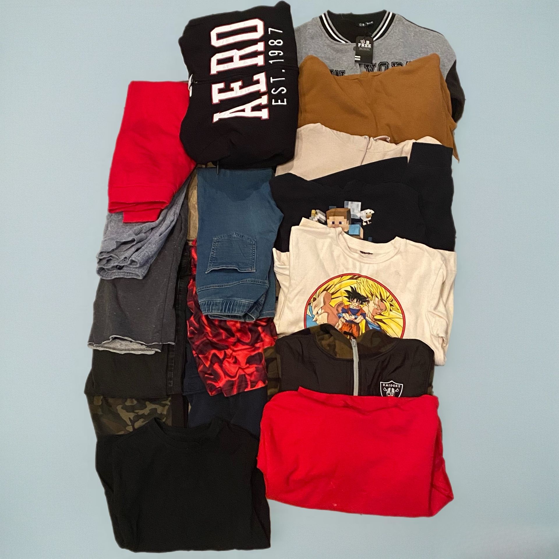 17 Pc Boys Sweaters, Pants, Clothes Size 14