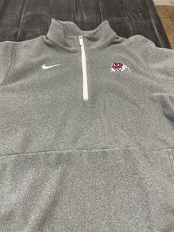 Nike Fresno State Bulldogs Quarter-Zip Fleece Pullover Size Large