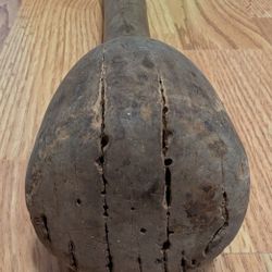 Vintage Handmade Rustic 13 1/2" Wooden Potato Masher/Pestle