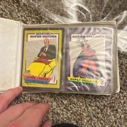 Marvel Super Hero/ Super Villain Game Cards