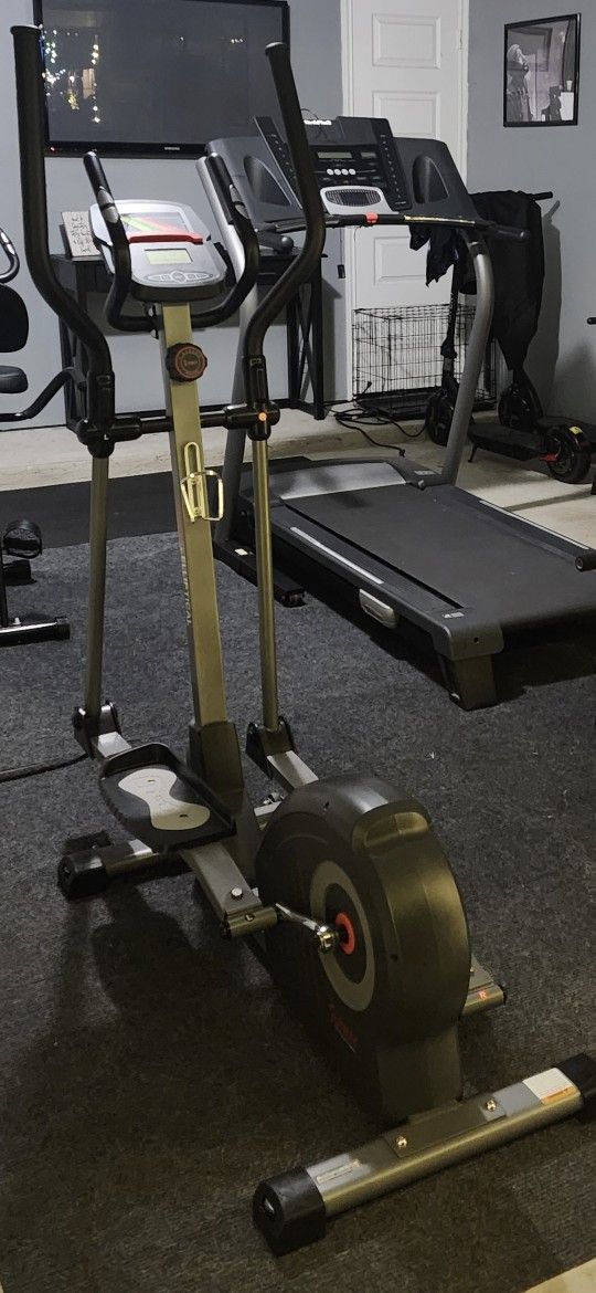 Stationary bike, elliptical and treadmill. For sale $50 each