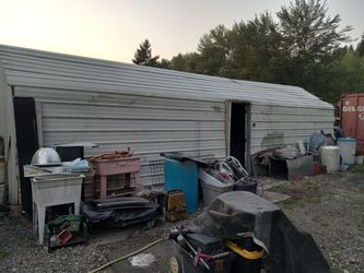 Metal Post.  Building