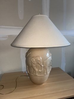 Antique Elephant Lamp