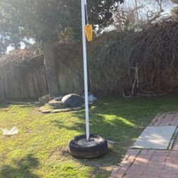 Custom Made Tether Ball Pole With New Tether Ball