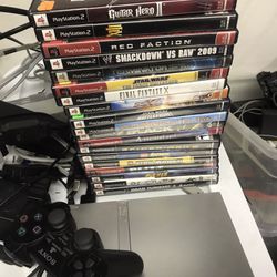 Ps2 Slim With Games 
