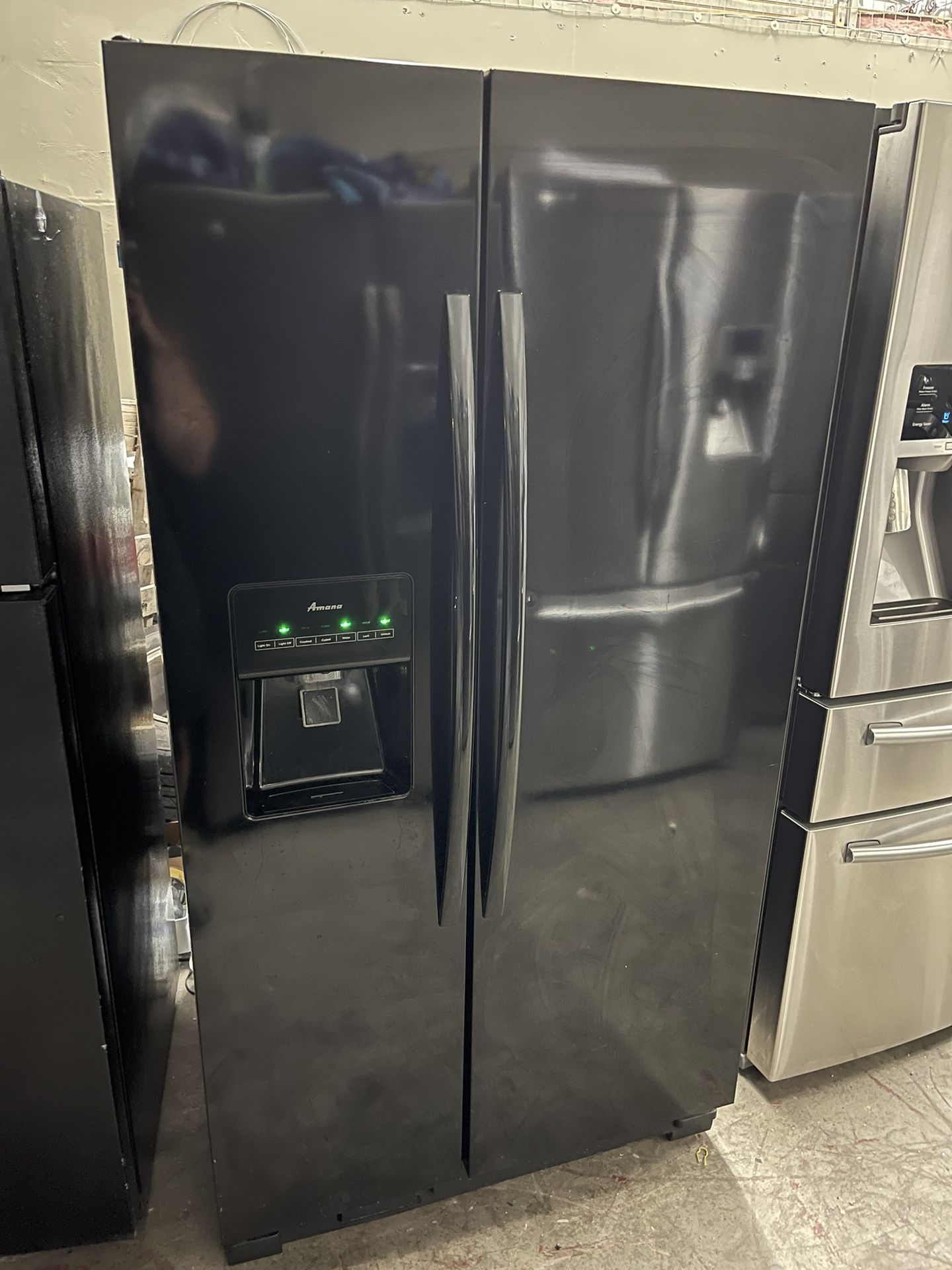 Whirlpool Side By Side Black Refrigerator
