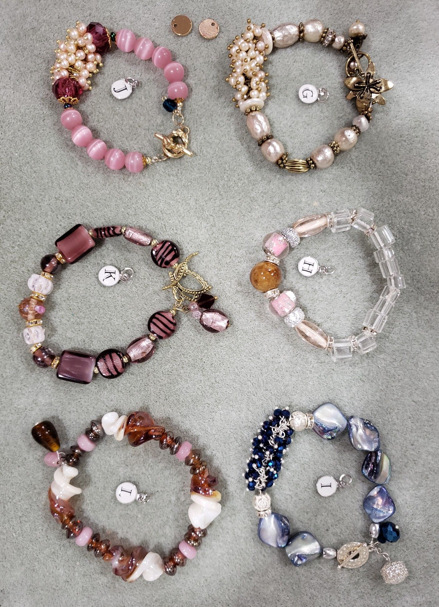 Beads Stone, glass, rhinestones, gems Bracelets
