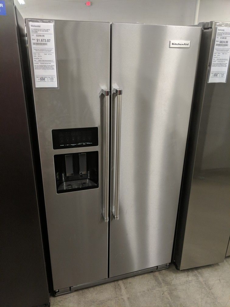 KitchenAid KRSF705HPS04 25 Cu Ft Refrigerator