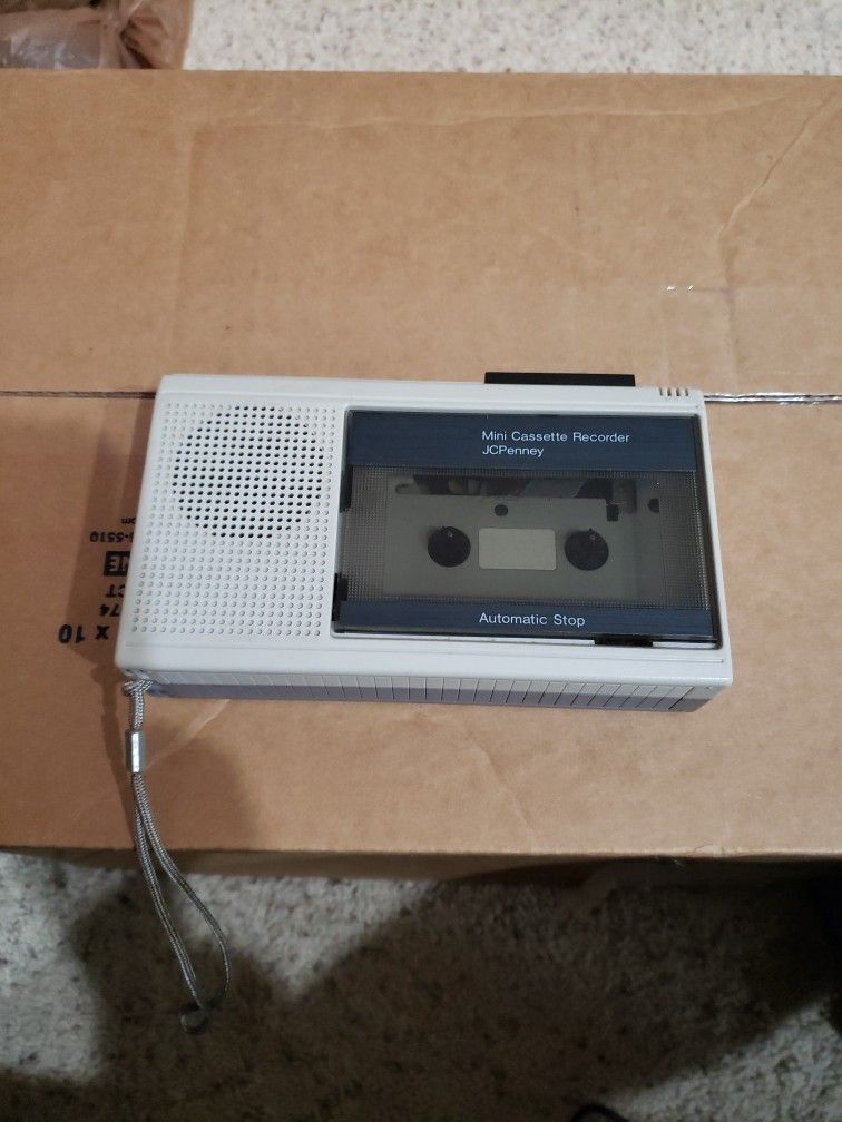 JCPenney Mini Cassette Recorder