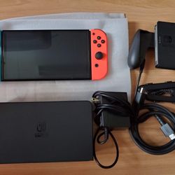 Nintendo Switch OLED Neon Red Blue