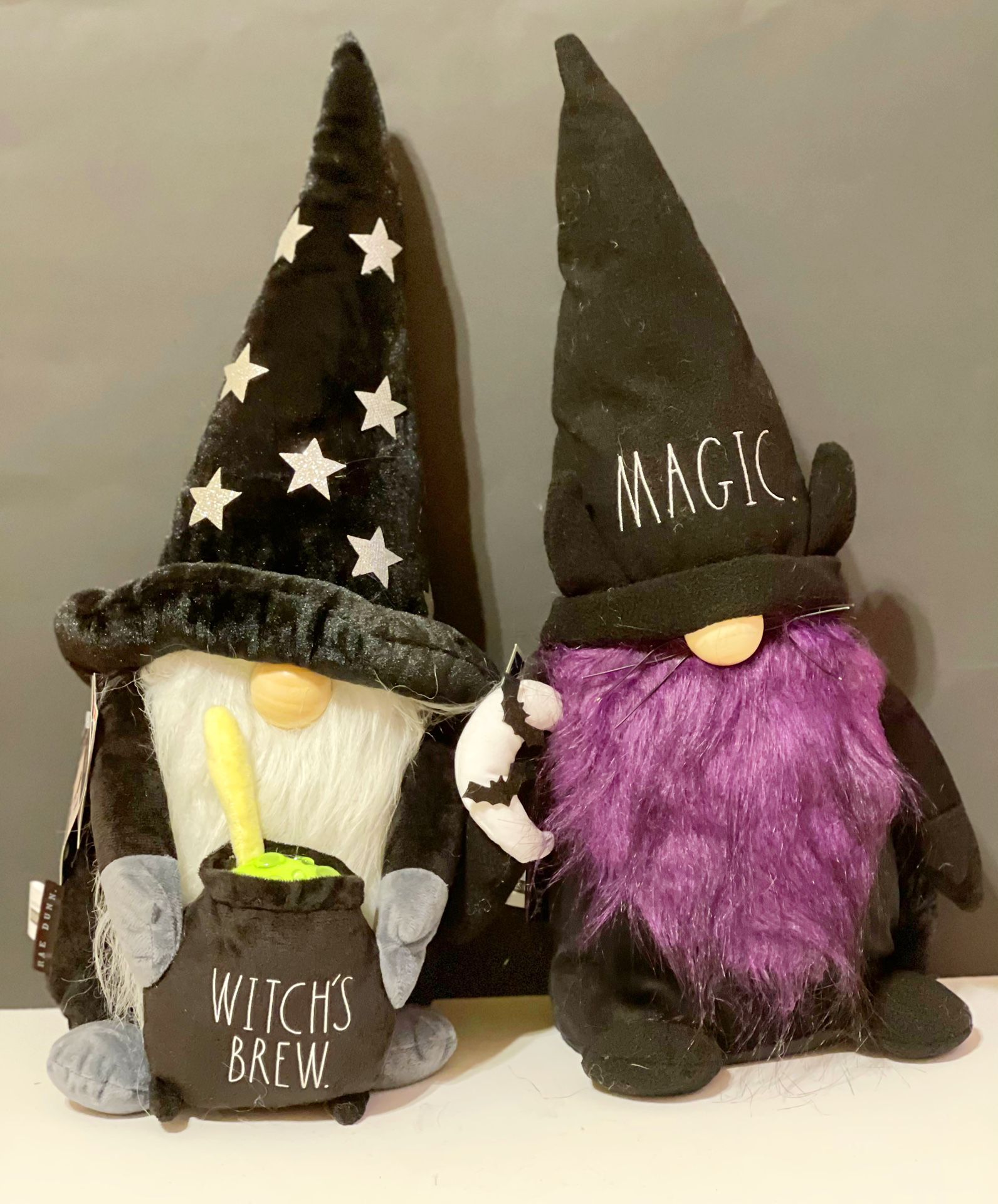 Rae Dunn Magic & Witches Brew gnomes ( set of 2)