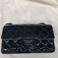 CHANEL Patent Calfskin Quilted  Reissue Mini Flap So Black