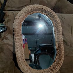 Wicker Mirror 