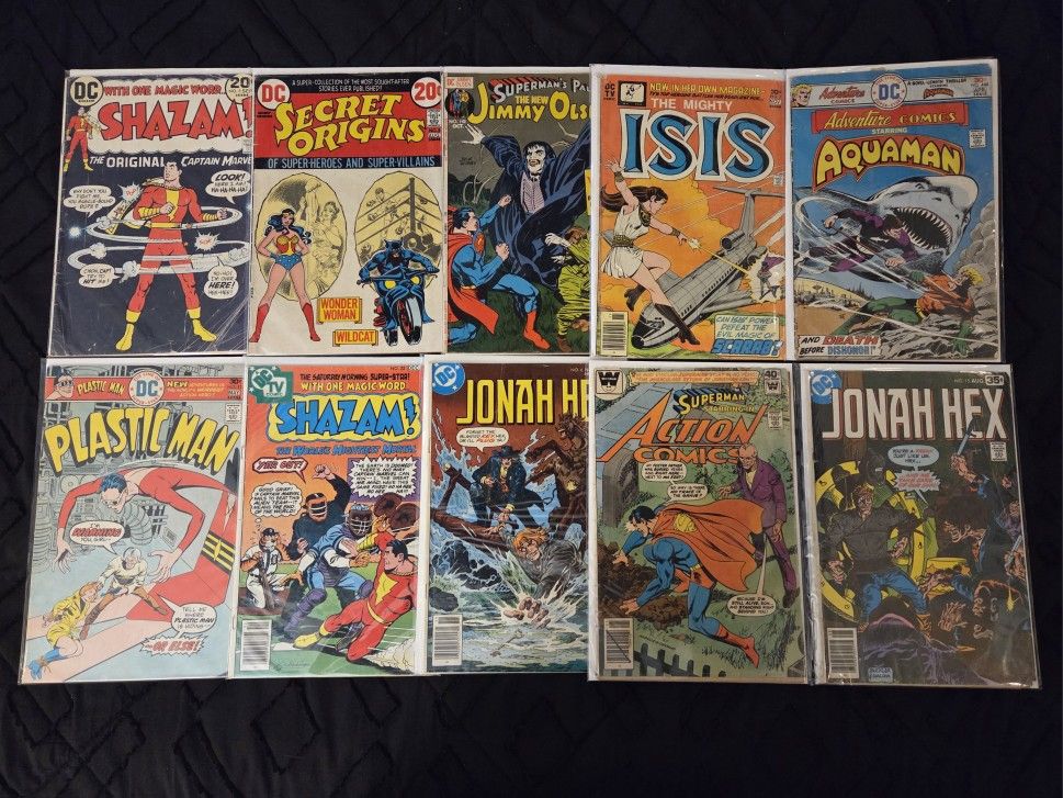 Bronze Age Comic Book lot of 10! DC. Vintage. Keys. Mixed lot. Shazam. Superman