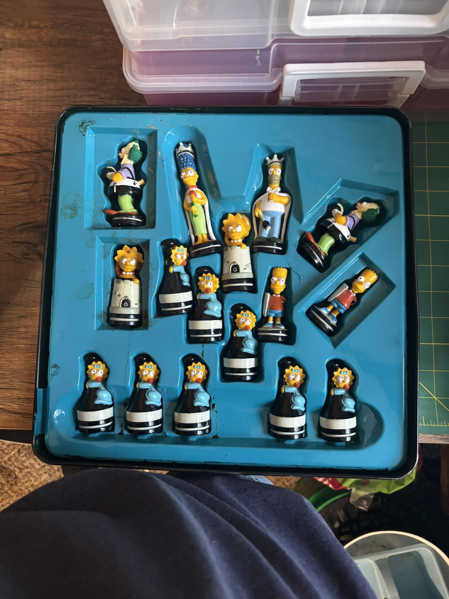Vintage Simpsons Chess Set