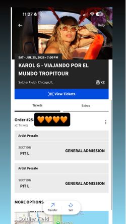 Karol G tropicoqueta show 07/25 in chicago