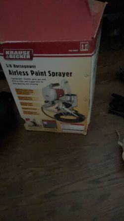 Krause & Becker 5/8 HP Airless Sprayer 62915 Piston Pump 3000 PSI Spray Gun new
