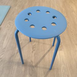 IKEA Blue/ White Stool