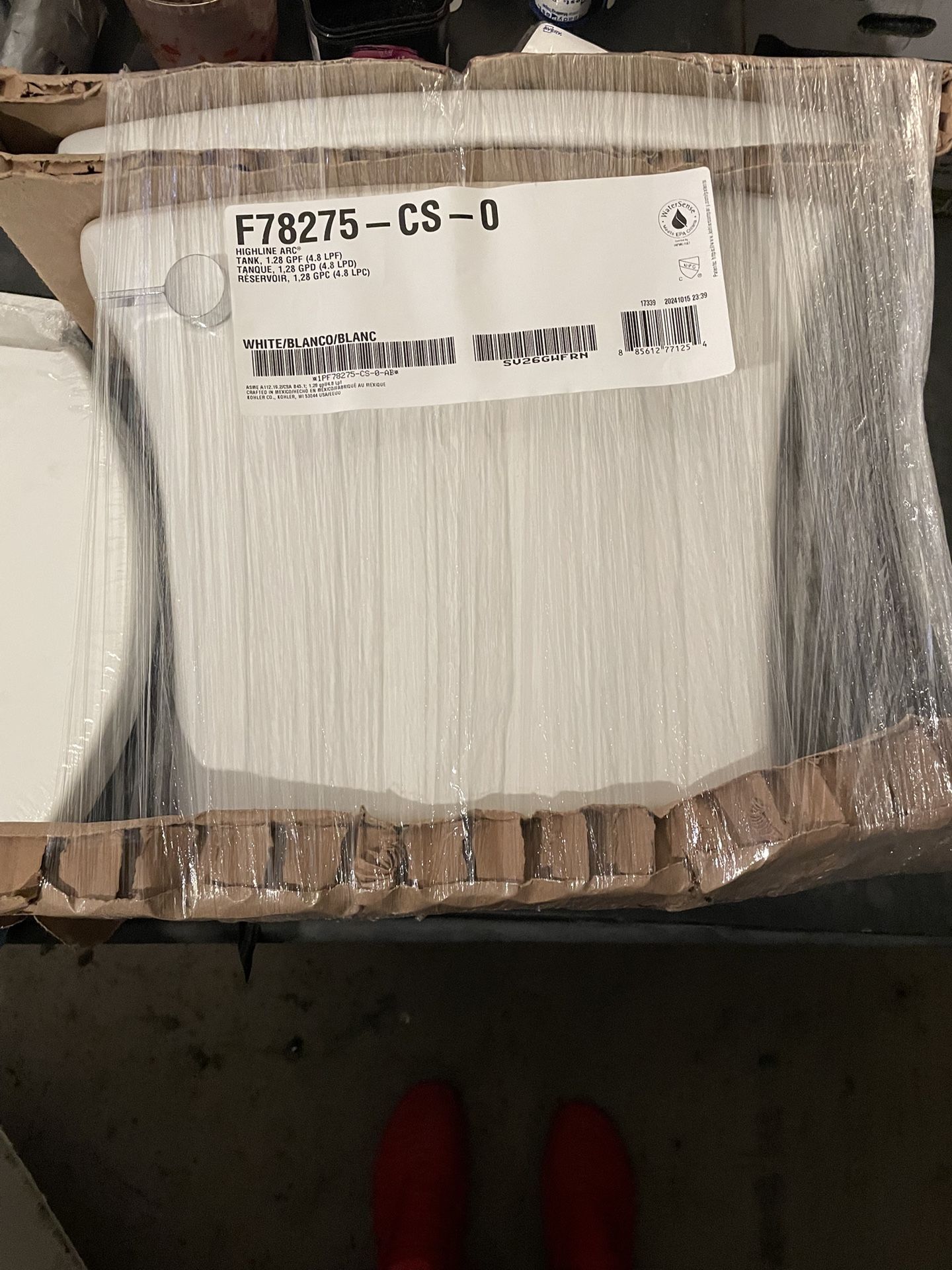 KOHLER Highline Arc 12 in. Rough In 2-Piece 1.28 GFP Single Flush Round Chair Height Toilet in White with Soft Close Seat 