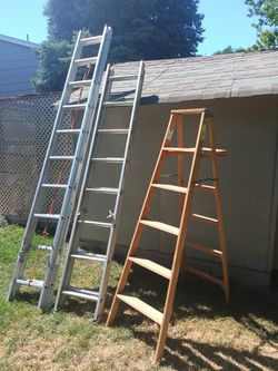 Various Ladders Step Ladders 20' 13' 6'