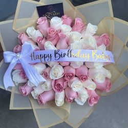 50 Roses Flower Arrangement