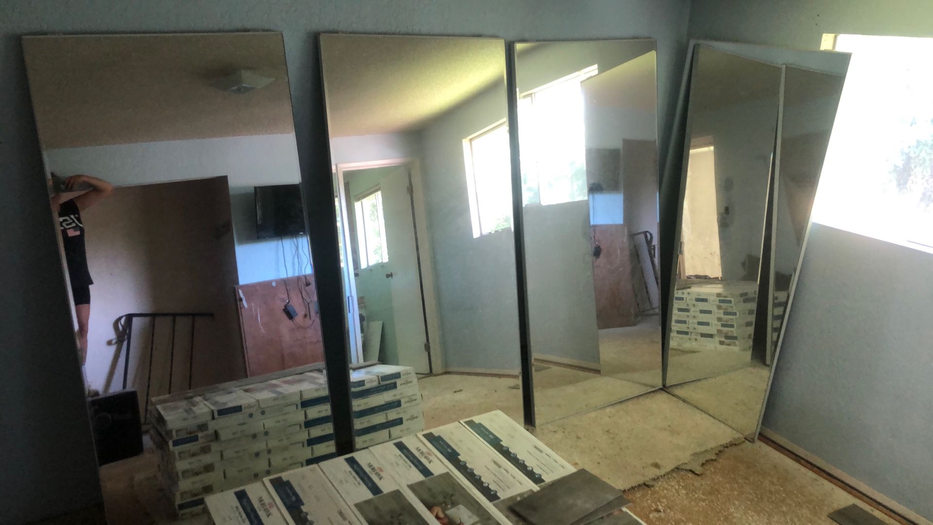 Mirrored Closet Doors