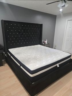 King side bed frame only