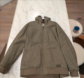Duluth Trading Co. Hooded Fire Hose, Fannel lined Action Jacket, size extra large tall