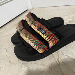 Lanvin x Suicoke multicoloured slides