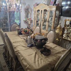 Cream Living Room Sofa & Dining Set – $700