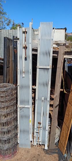 Secure accordion style doors
