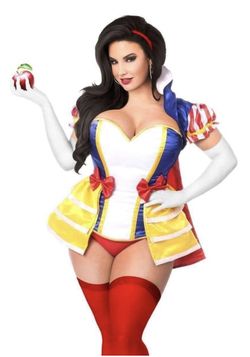 Daisy Corsets Lavish 5pc Snow White-sz Large