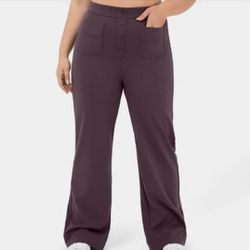 Halara Women's High Waisted Button Multiple Pockets Purple Casual Pants, 2X  for Sale in Charlotte, NC - OfferUp