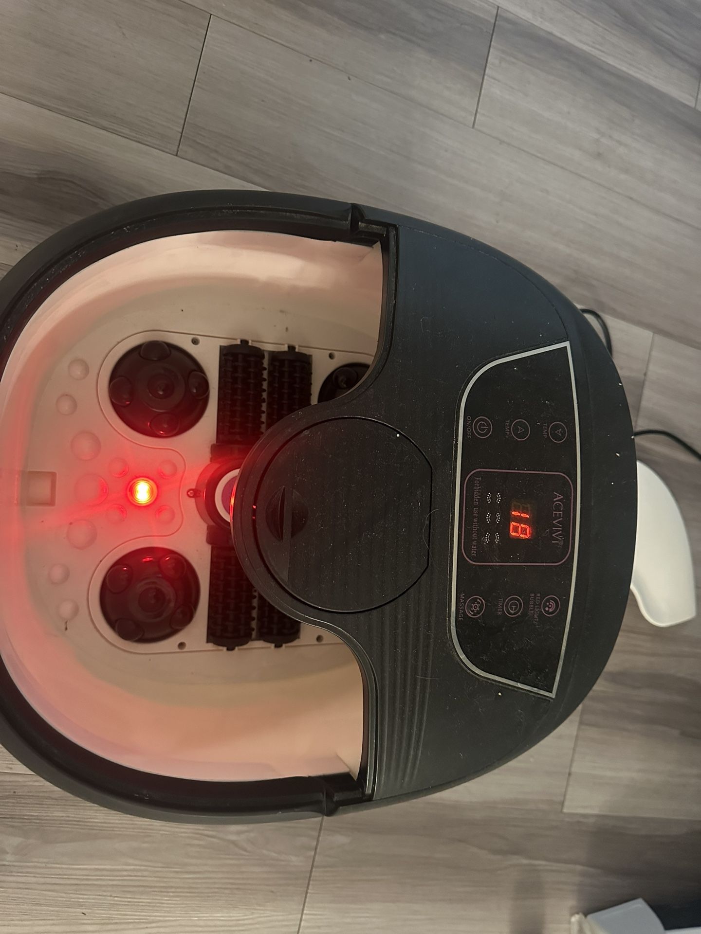 Relaxing Foot Spa and Massager with Heat and Rolling Massag