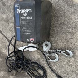 StrongArm electric winch 120volt 8amp.