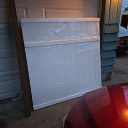4 Panels Of Fencing White Manufactured 