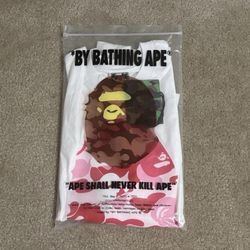 BAPE x Baby Milo Pink Camo Ape Head Tee