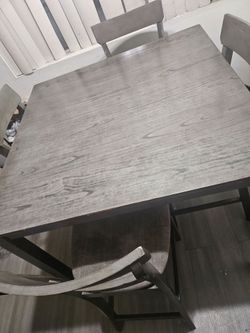 Moving Sale! Must GO!Naders Gray 5pc Wood Table Set