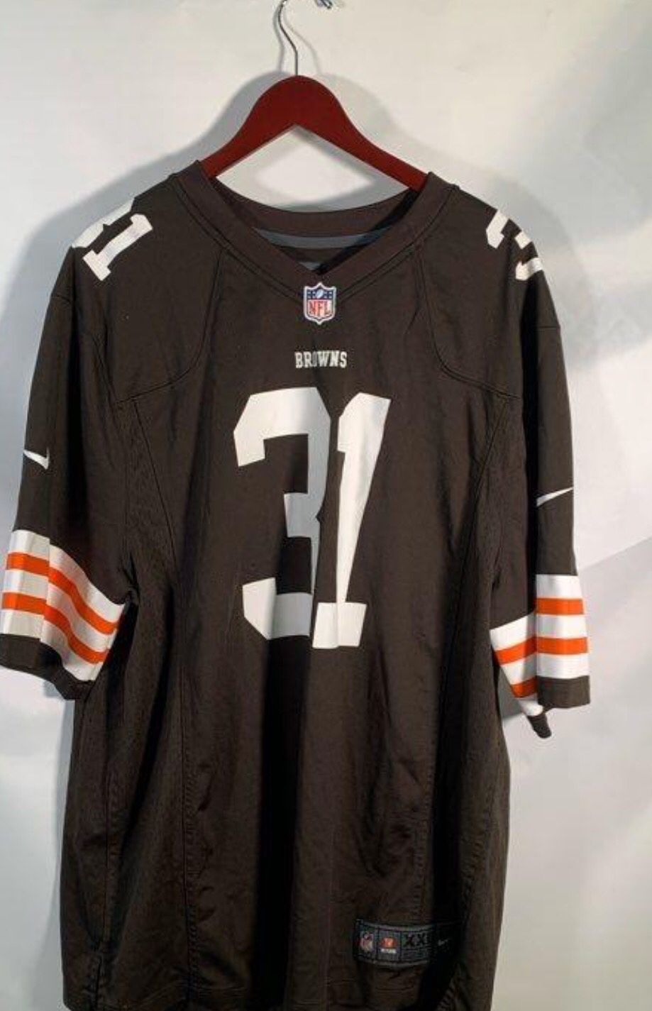 Nike Stitched Limited Browns #31 Donte Whitney 3XL Jersey