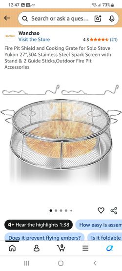 Wanchao Fire Pit Shield and Cooking Grate