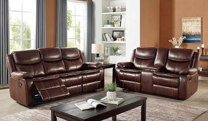 2pc Sofa and Loveseat Recliners @Elegant Furniture