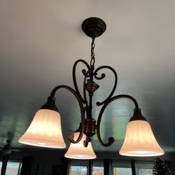 Chandelier / 3 Bathroom Lights 
