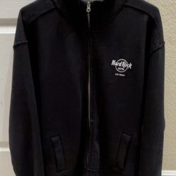 J. America vintage Hard Rock Hotel Las Vegas black full-zip sweatshirt 